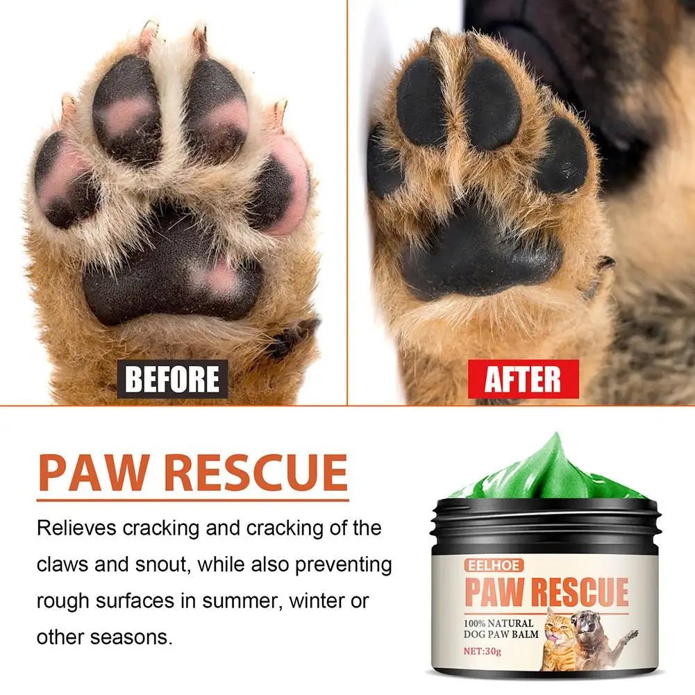 Pet Paw Care Cream Dogs Cat Nose Balm Foot Care Cleaner Dog Bath Foot Pad Protective Oil for Cracked Paw Care Paw Balm 30g-AMAZON FACTORY
