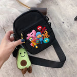 POCOYOES Shoulder Bag Anime Figure Boy Girl Crossbody Bags Kawaii Canvas Square Messager Women Men Travel Sport Birthday Gift-AMAZON FACTORY