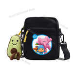 POCOYOES Shoulder Bag Anime Figure Boy Girl Crossbody Bags Kawaii Canvas Square Messager Women Men Travel Sport Birthday Gift-AMAZON FACTORY