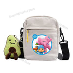 POCOYOES Shoulder Bag Anime Figure Boy Girl Crossbody Bags Kawaii Canvas Square Messager Women Men Travel Sport Birthday Gift-AMAZON FACTORY