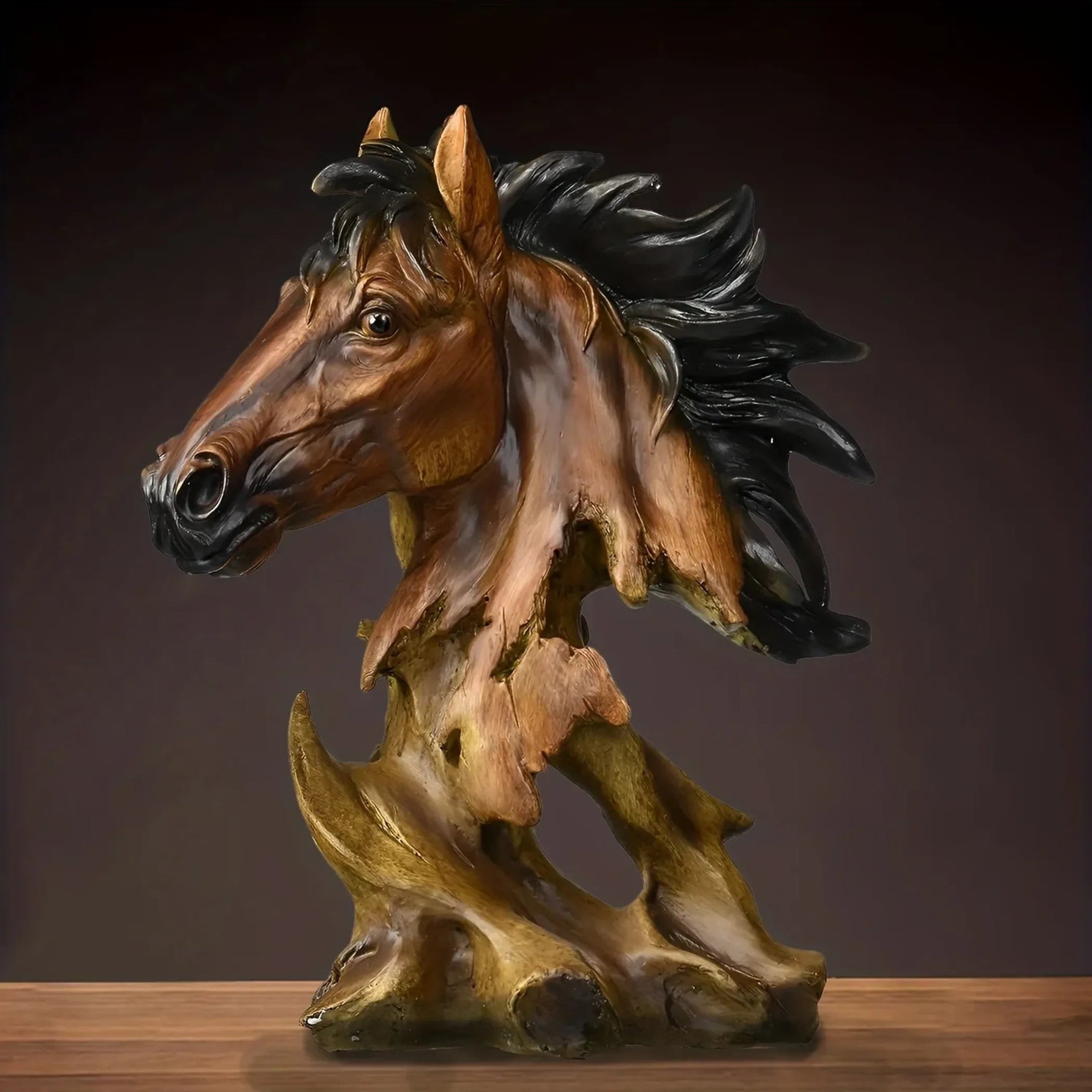 Polyresin Horse Tabletop Sculpture - AMAZON FACTORY