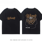 RA Wheel Rim TE37 Wheel Hub Modified Car Short Sleeve Men's and Women's Summer Cotton Japanese Versatile T-Shirt Tide Ins-AMAZON FACTORY