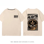 RA Wheel Rim TE37 Wheel Hub Modified Car Short Sleeve Men's and Women's Summer Cotton Japanese Versatile T-Shirt Tide Ins-AMAZON FACTORY