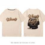 RA Wheel Rim TE37 Wheel Hub Modified Car Short Sleeve Men's and Women's Summer Cotton Japanese Versatile T-Shirt Tide Ins-AMAZON FACTORY