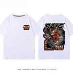 RA Wheel Rim TE37 Wheel Hub Modified Car Short Sleeve Men's and Women's Summer Cotton Japanese Versatile T-Shirt Tide Ins-AMAZON FACTORY