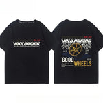 RA Wheel Rim TE37 Wheel Hub Modified Car Short Sleeve Men's and Women's Summer Cotton Japanese Versatile T-Shirt Tide Ins-AMAZON FACTORY