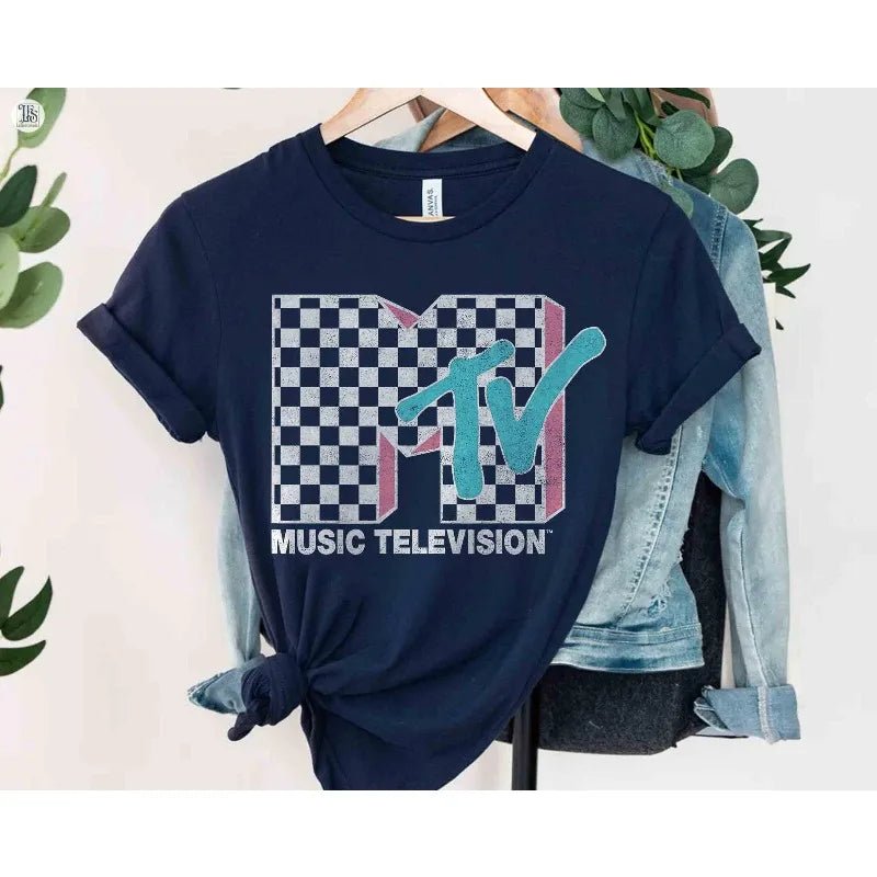 Retro MTV Birthday Girl Men's T-shirt Summer New Style Unisex Hip Hop Rock Casual T-shirt-AMAZON FACTORY