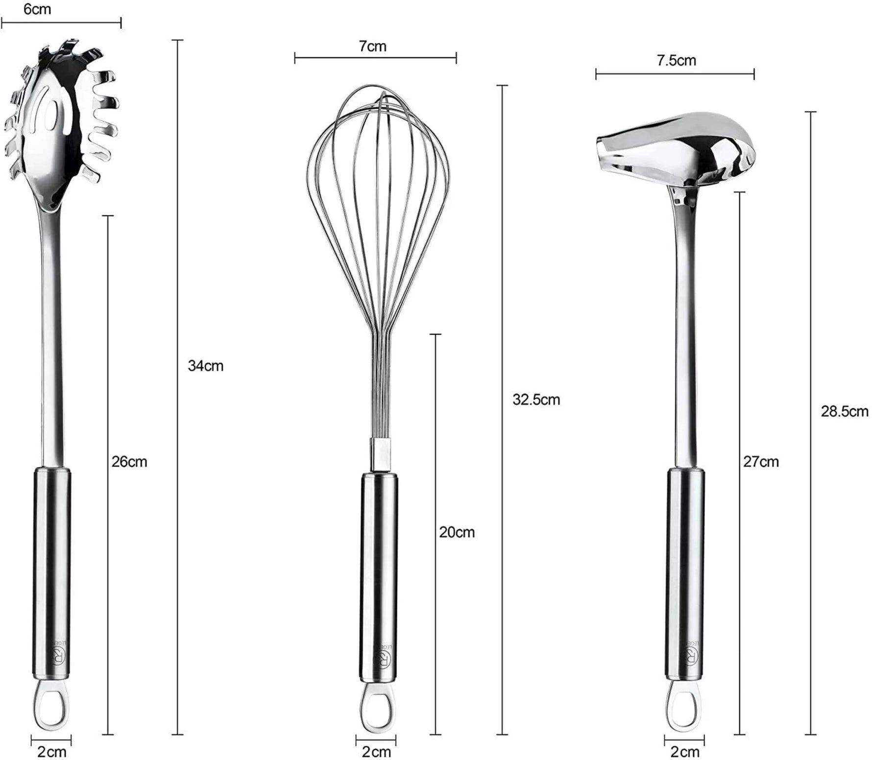 RJ Legend Cooking Gifts - Serving Spoons Utensil Set-AMAZON FACTORY