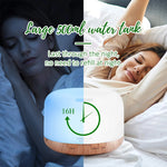 Rock Light Wood Essential Oil Diffuser with "Essential Oils Set - AMAZON FACTORY