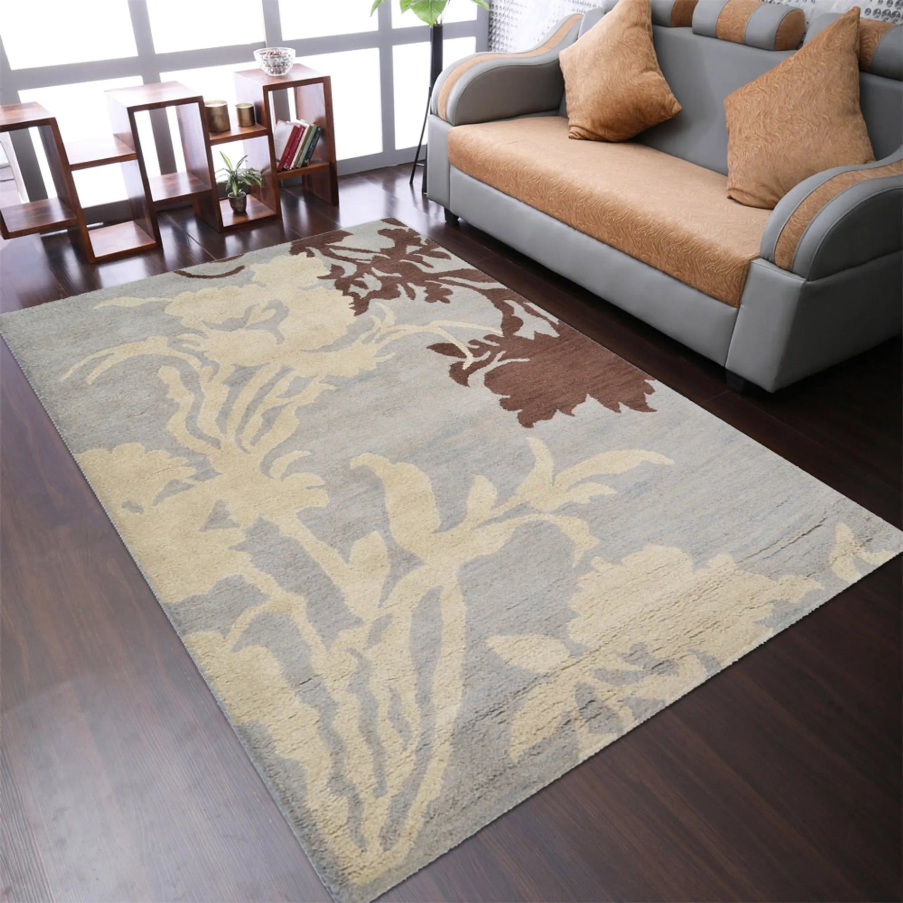 Rugsotic Carpets Hand Tufted Wool Area Rug Floral - AMAZON FACTORY