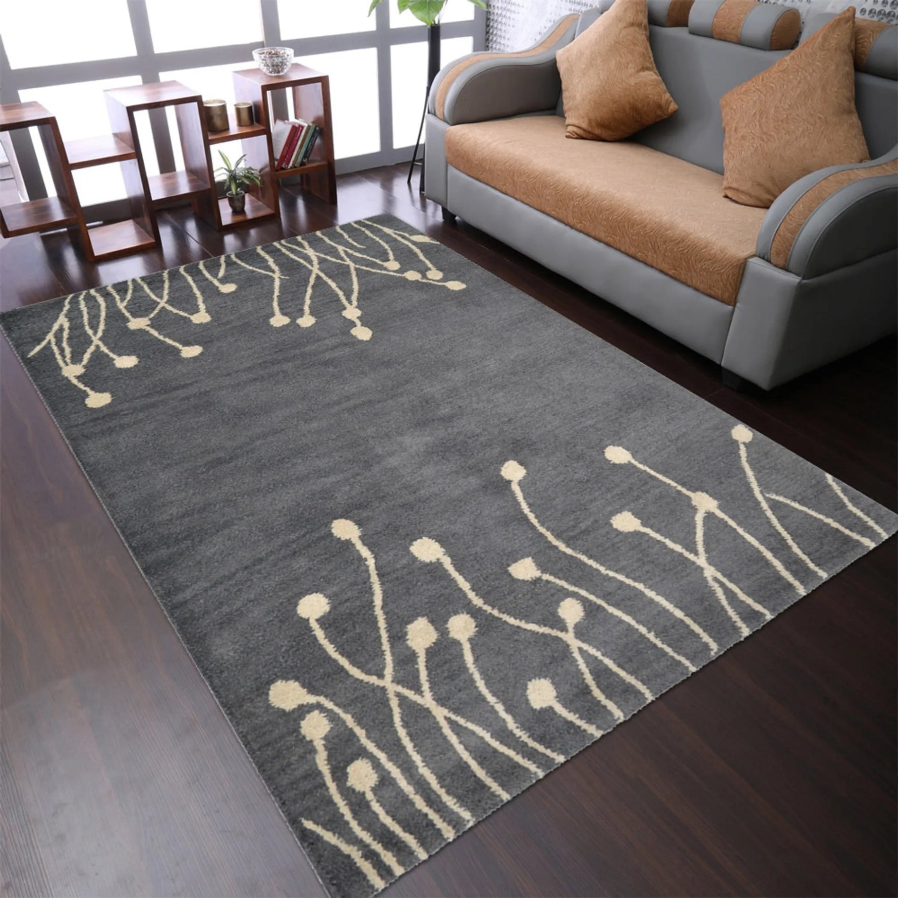 Rugsotic Carpets Hand Tufted Wool Area Rug Floral - AMAZON FACTORY