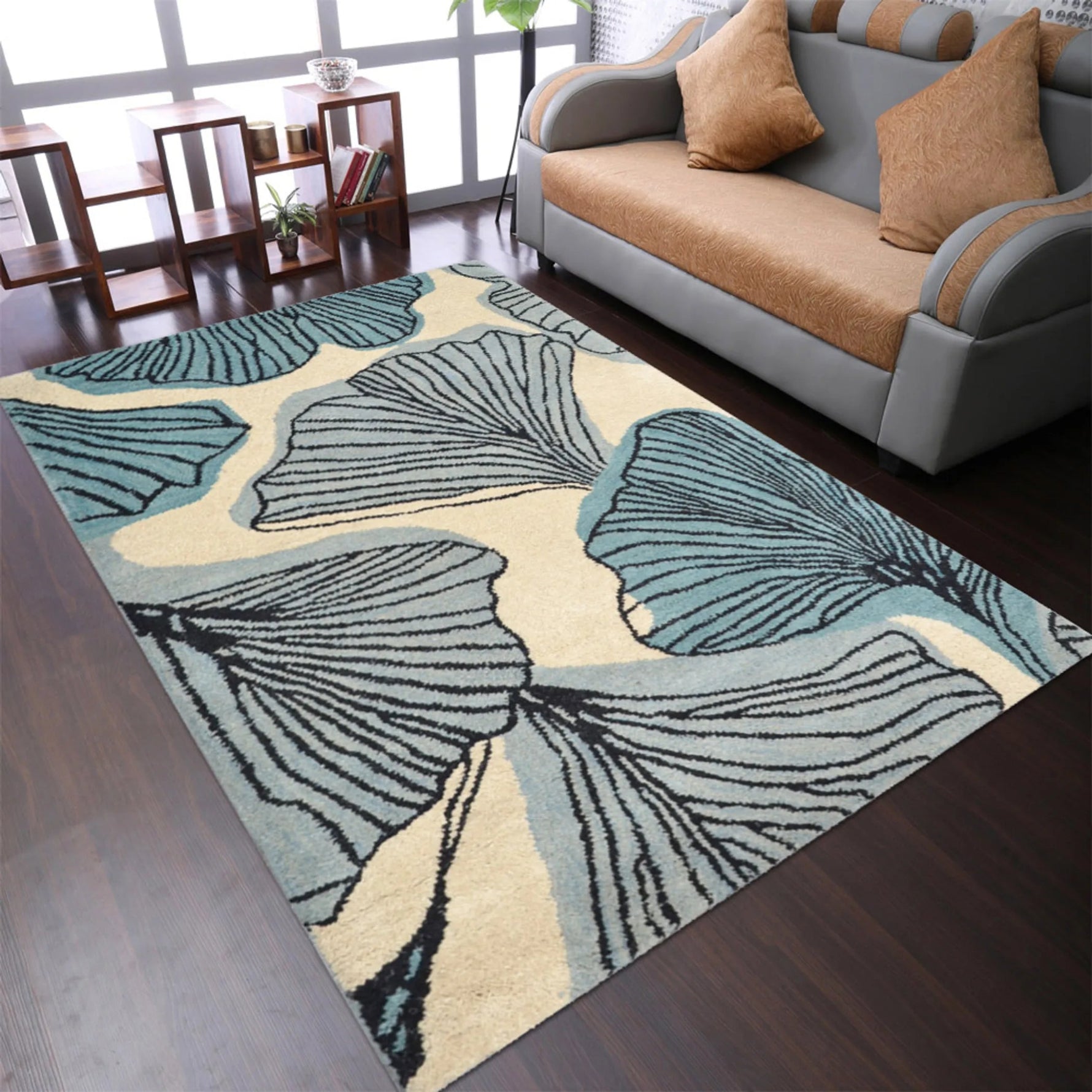 Rugsotic Carpets Hand Tufted Wool Area Rug Floral - AMAZON FACTORY