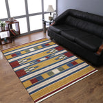 Rugsotic Carpets Hand Woven Flat Weave Kilim Wool Area Rug Contemporary - AMAZON FACTORY