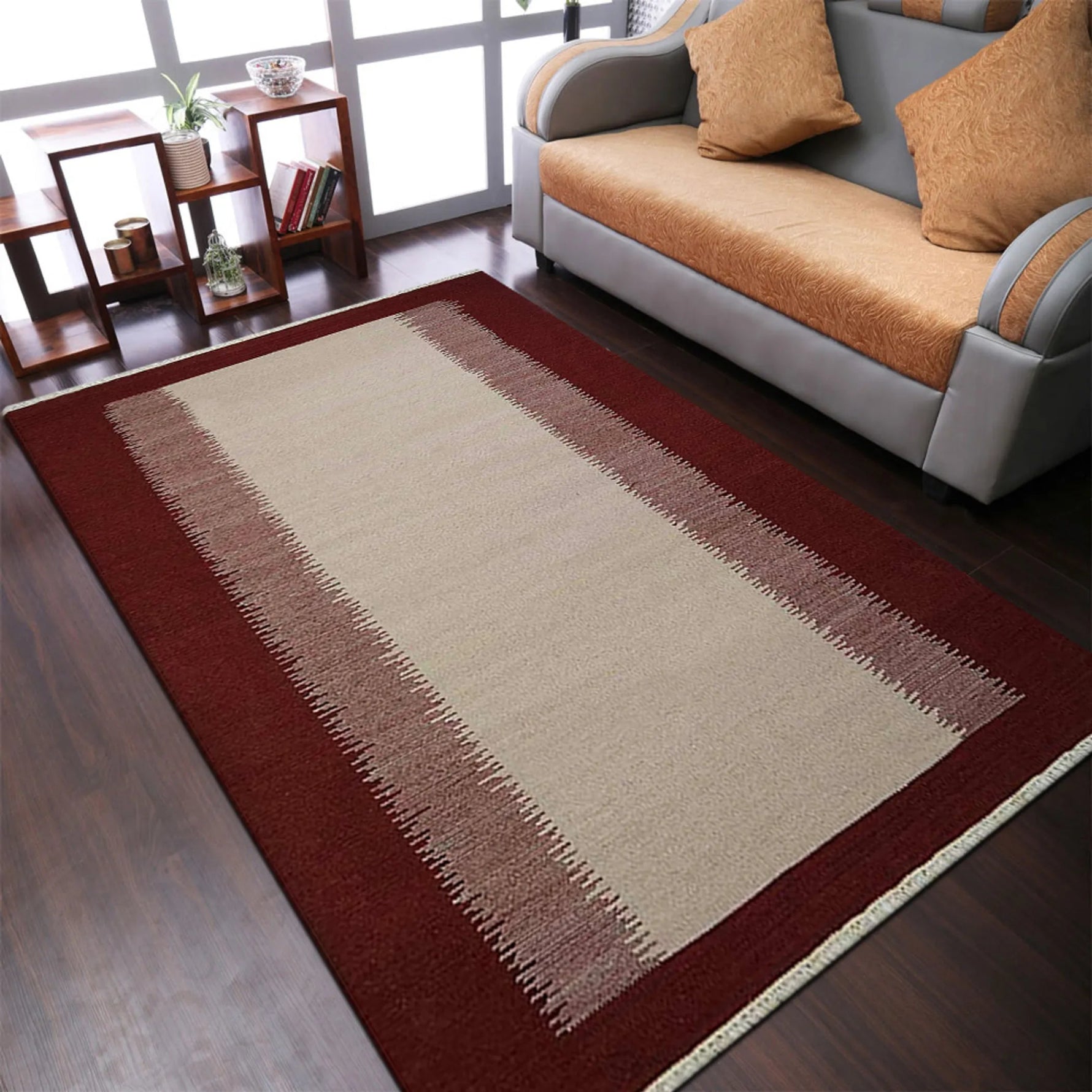 Rugsotic Carpets Hand Woven Flat Weave Kilim Wool Area Rug Contemporary - AMAZON FACTORY