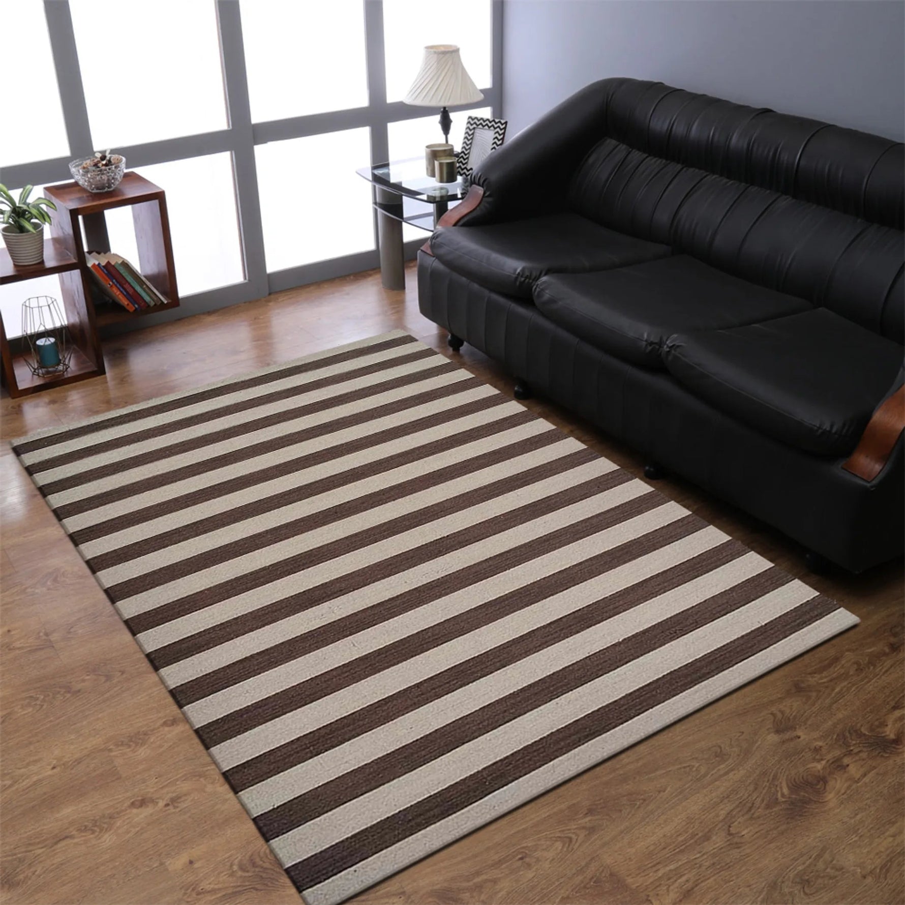 Rugsotic Carpets Hand Woven Flat Weave Kilim Wool Area Rug Contemporary - AMAZON FACTORY