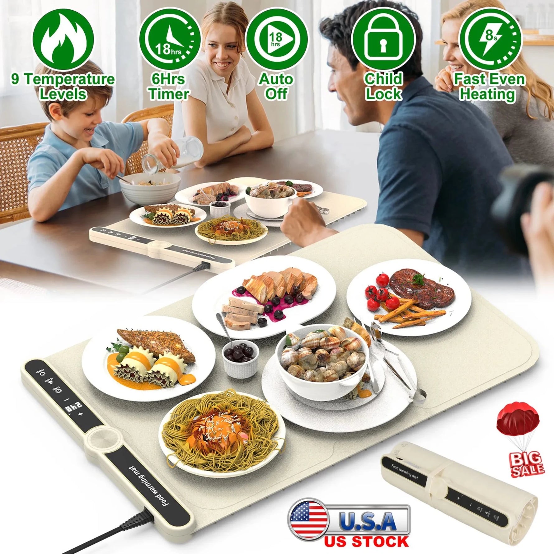 Silicone Food Warming Mat-AMAZON FACTORY