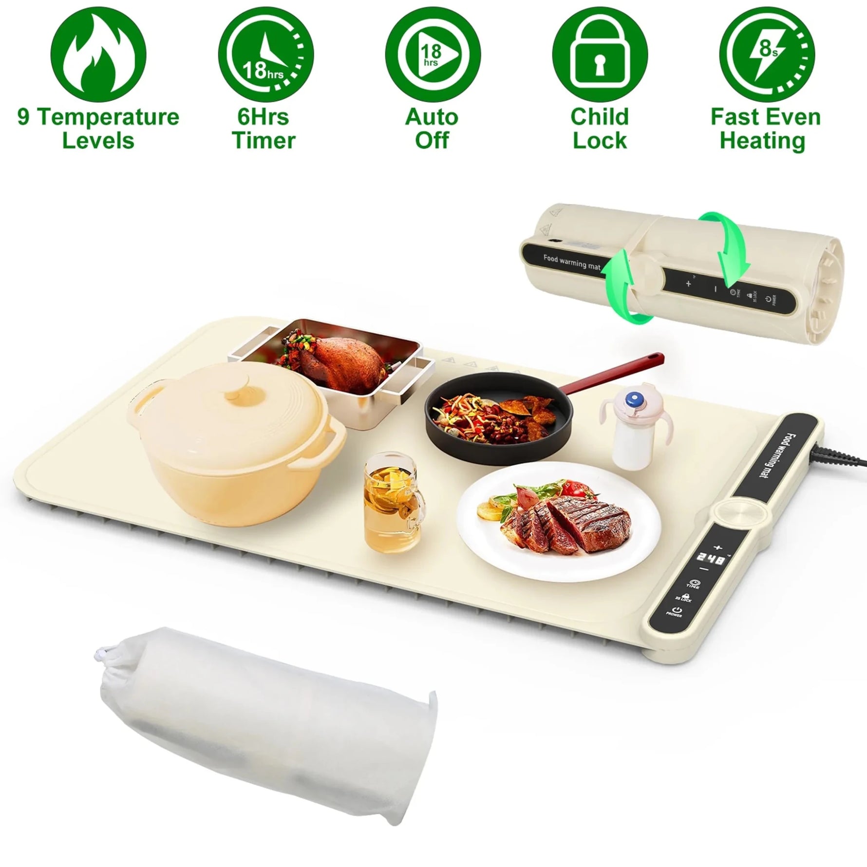Silicone Food Warming Mat-AMAZON FACTORY