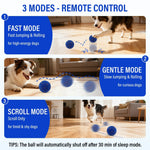Smart Interactive Dog Toy, E-TPU Toy Ball for Aggressive Chewers, Automatic Moving, Rechargeable Ball for Small/M-AMAZON FACTORY