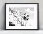 Soccer Ball Black and White Art, Soccer Home Decor, Football Coach Gift, Sports Teen Wall Print, Teenage Poster, World Cup-AMAZON FACTORY