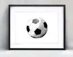 Soccer Ball Black and White Art, Soccer Home Decor, Football Coach Gift, Sports Teen Wall Print, Teenage Poster, World Cup-AMAZON FACTORY