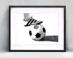 Soccer Ball Black and White Art, Soccer Home Decor, Football Coach Gift, Sports Teen Wall Print, Teenage Poster, World Cup-AMAZON FACTORY