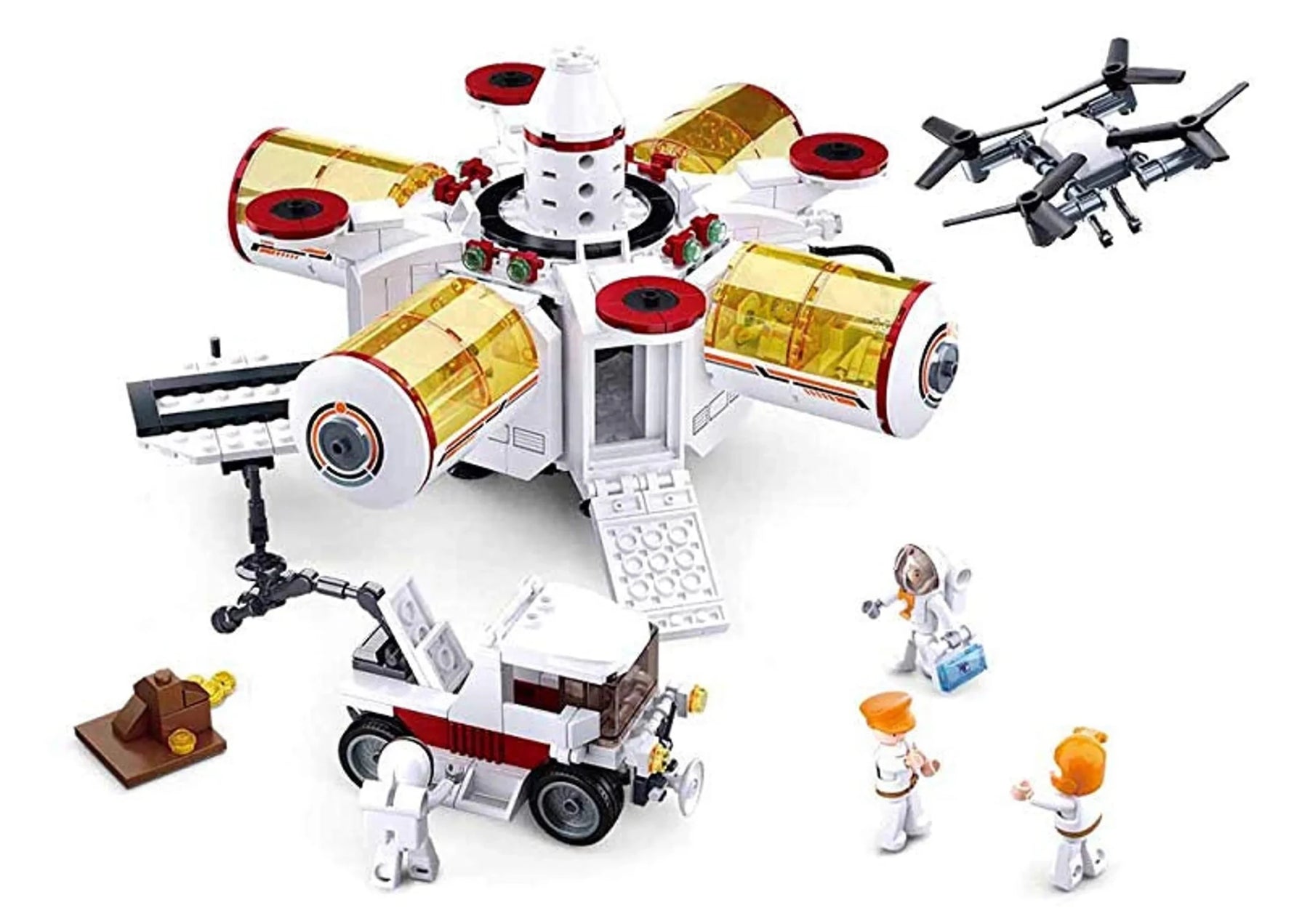Space Colony Base Building Brick Kit (642 Pcs)-AMAZON FACTORY