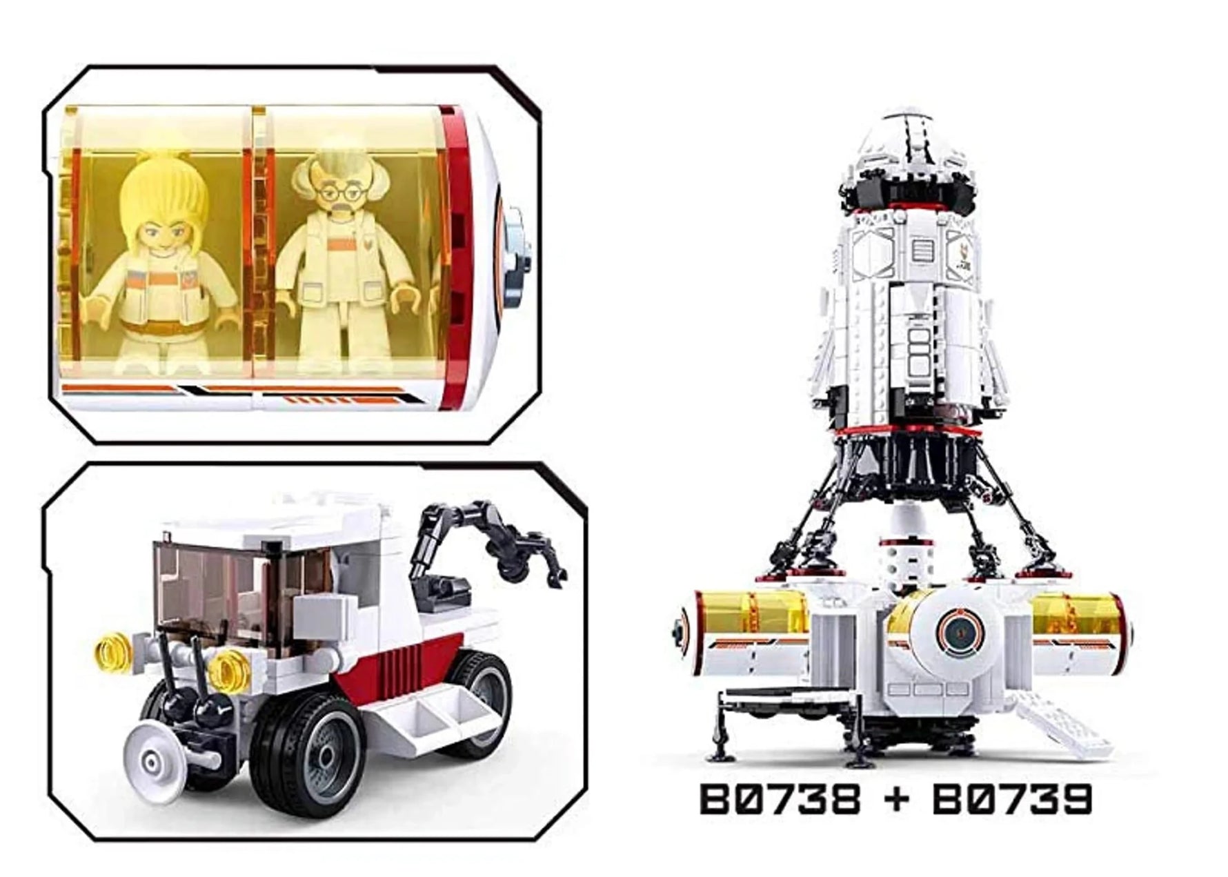 Space Colony Base Building Brick Kit (642 Pcs)-AMAZON FACTORY