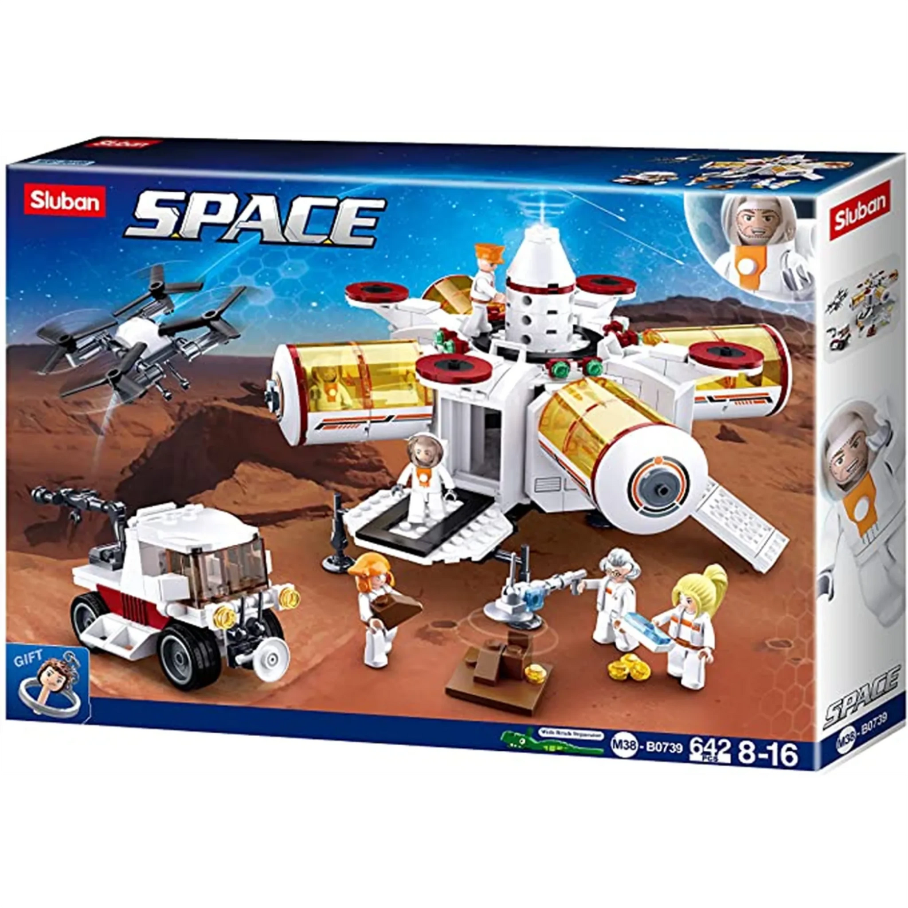 Space Colony Base Building Brick Kit (642 Pcs)-AMAZON FACTORY