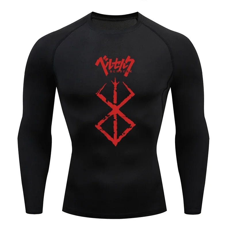 Sportswear for Men Gym Anime Berserker Men Compression T-shirt Sports Tights Fitness Long Sleeve Running Training Sportswear - AMAZON FACTORY