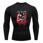 Sportswear for Men Gym Anime Berserker Men Compression T-shirt Sports Tights Fitness Long Sleeve Running Training Sportswear - AMAZON FACTORY