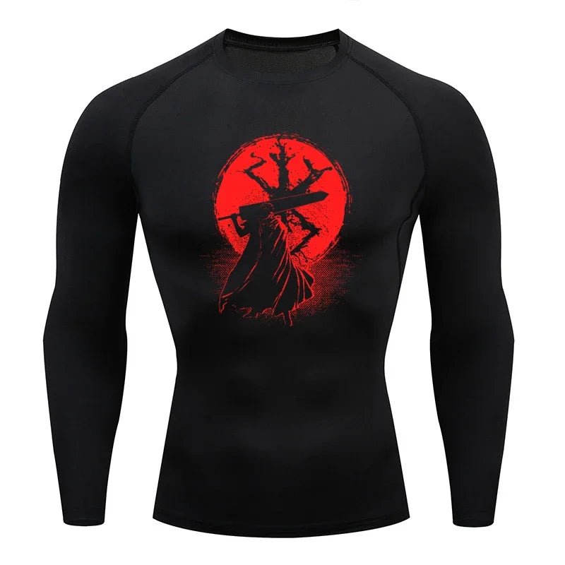 Sportswear for Men Gym Anime Berserker Men Compression T-shirt Sports Tights Fitness Long Sleeve Running Training Sportswear - AMAZON FACTORY