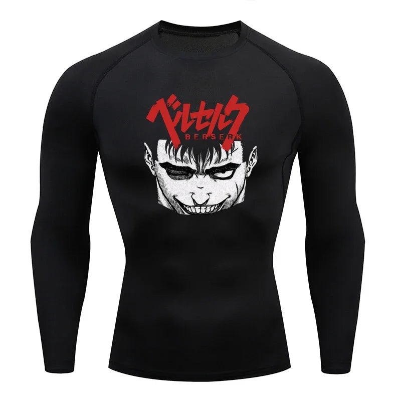 Sportswear for Men Gym Anime Berserker Men Compression T-shirt Sports Tights Fitness Long Sleeve Running Training Sportswear - AMAZON FACTORY