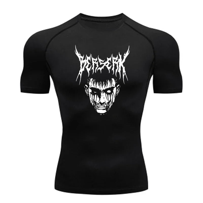 Sportswear for Men Gym Anime Berserker Men Compression T-shirt Sports Tights Fitness Long Sleeve Running Training Sportswear - AMAZON FACTORY