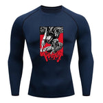 Sportswear for Men Gym Anime Berserker Men Compression T-shirt Sports Tights Fitness Long Sleeve Running Training Sportswear - AMAZON FACTORY