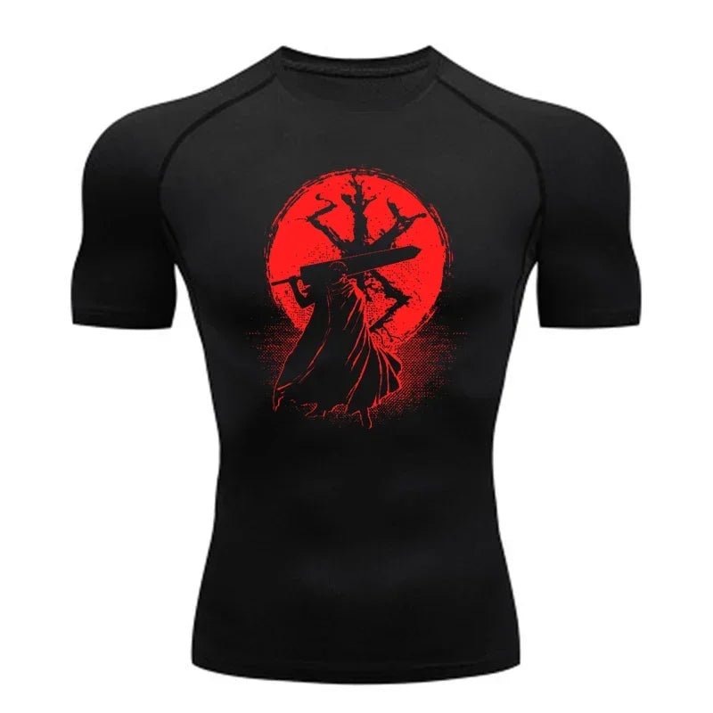 Sportswear for Men Gym Anime Berserker Men Compression T-shirt Sports Tights Fitness Long Sleeve Running Training Sportswear - AMAZON FACTORY