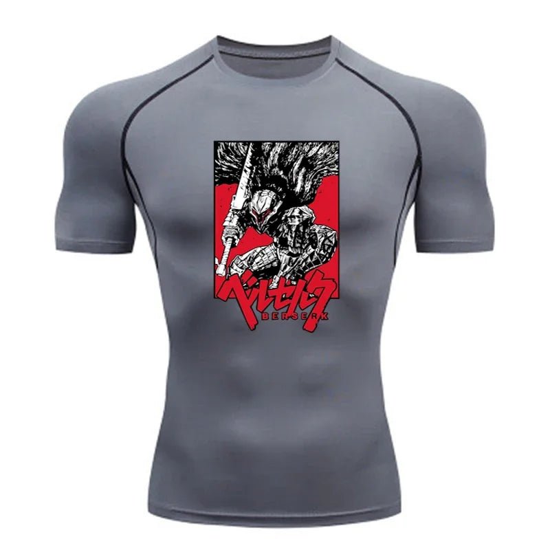 Sportswear for Men Gym Anime Berserker Men Compression T-shirt Sports Tights Fitness Long Sleeve Running Training Sportswear - AMAZON FACTORY