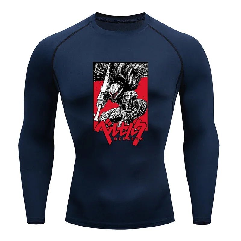 Sportswear for Men Gym Anime Berserker Men Compression T-shirt Sports Tights Fitness Long Sleeve Running Training Sportswear - AMAZON FACTORY