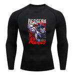 Sportswear for Men Gym Anime Berserker Men Compression T-shirt Sports Tights Fitness Long Sleeve Running Training Sportswear - AMAZON FACTORY