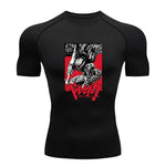 Sportswear for Men Gym Anime Berserker Men Compression T-shirt Sports Tights Fitness Long Sleeve Running Training Sportswear - AMAZON FACTORY