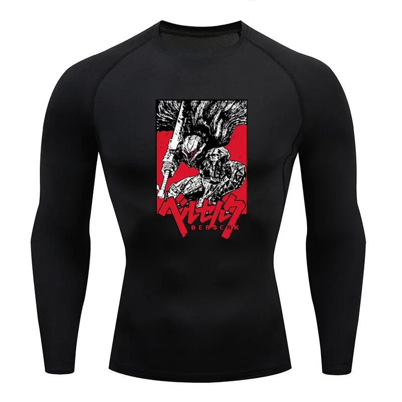 Sportswear for Men Gym Anime Berserker Men Compression T-shirt Sports Tights Fitness Long Sleeve Running Training Sportswear - AMAZON FACTORY