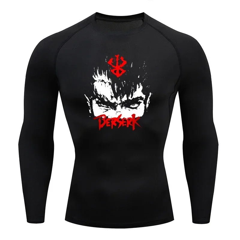 Sportswear for Men Gym Anime Berserker Men Compression T-shirt Sports Tights Fitness Long Sleeve Running Training Sportswear - AMAZON FACTORY