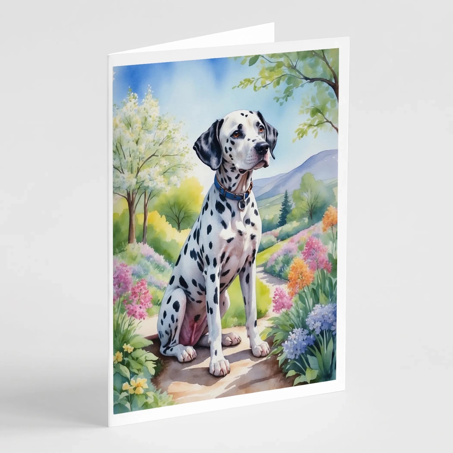 Spring Path Greeting Cards - Size: 5X7 | Pack Of: 8 | Collection name: Spring path - AMAZON FACTORY