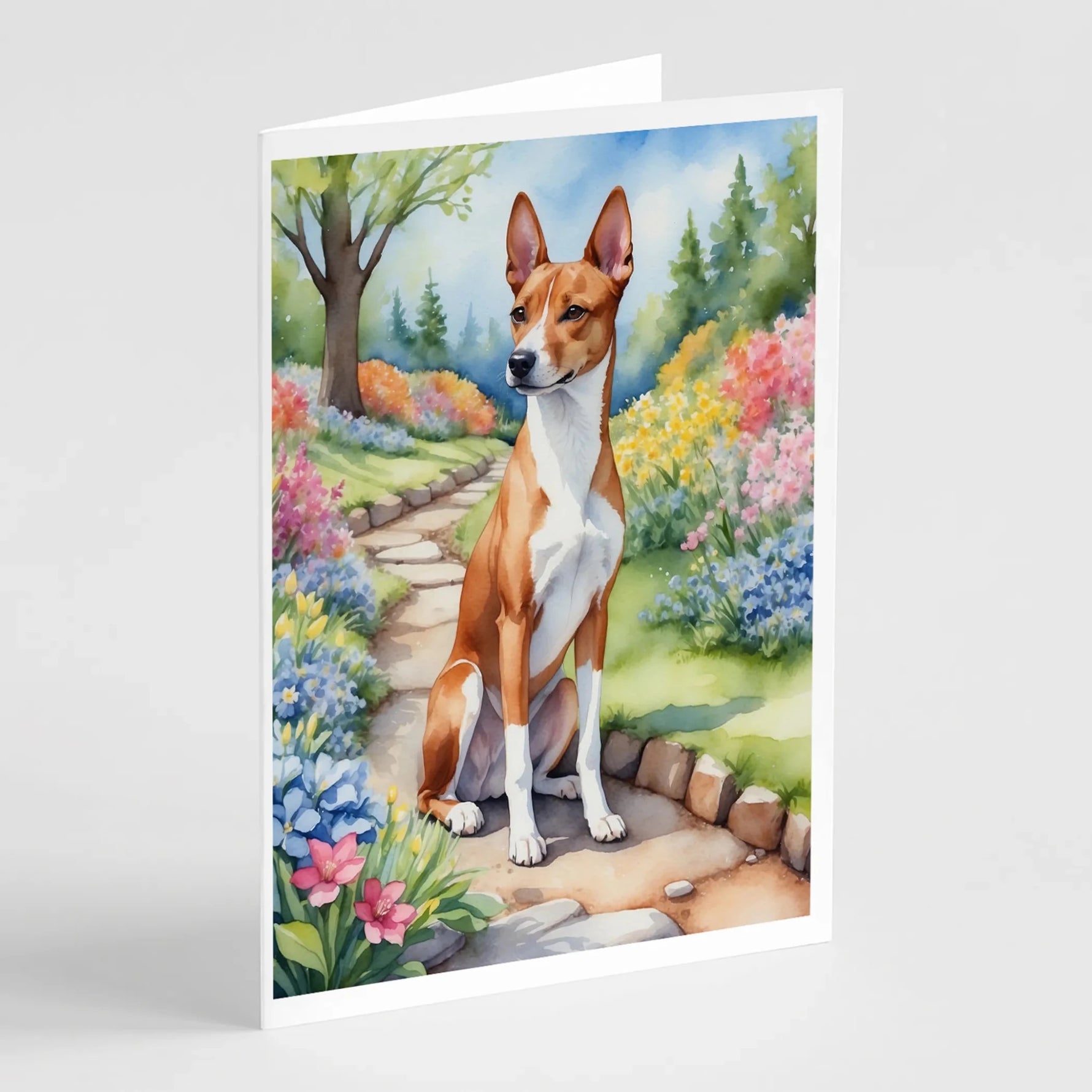 Spring Path Greeting Cards - Size: 5X7 | Pack Of: 8 | Collection name: Spring path - AMAZON FACTORY
