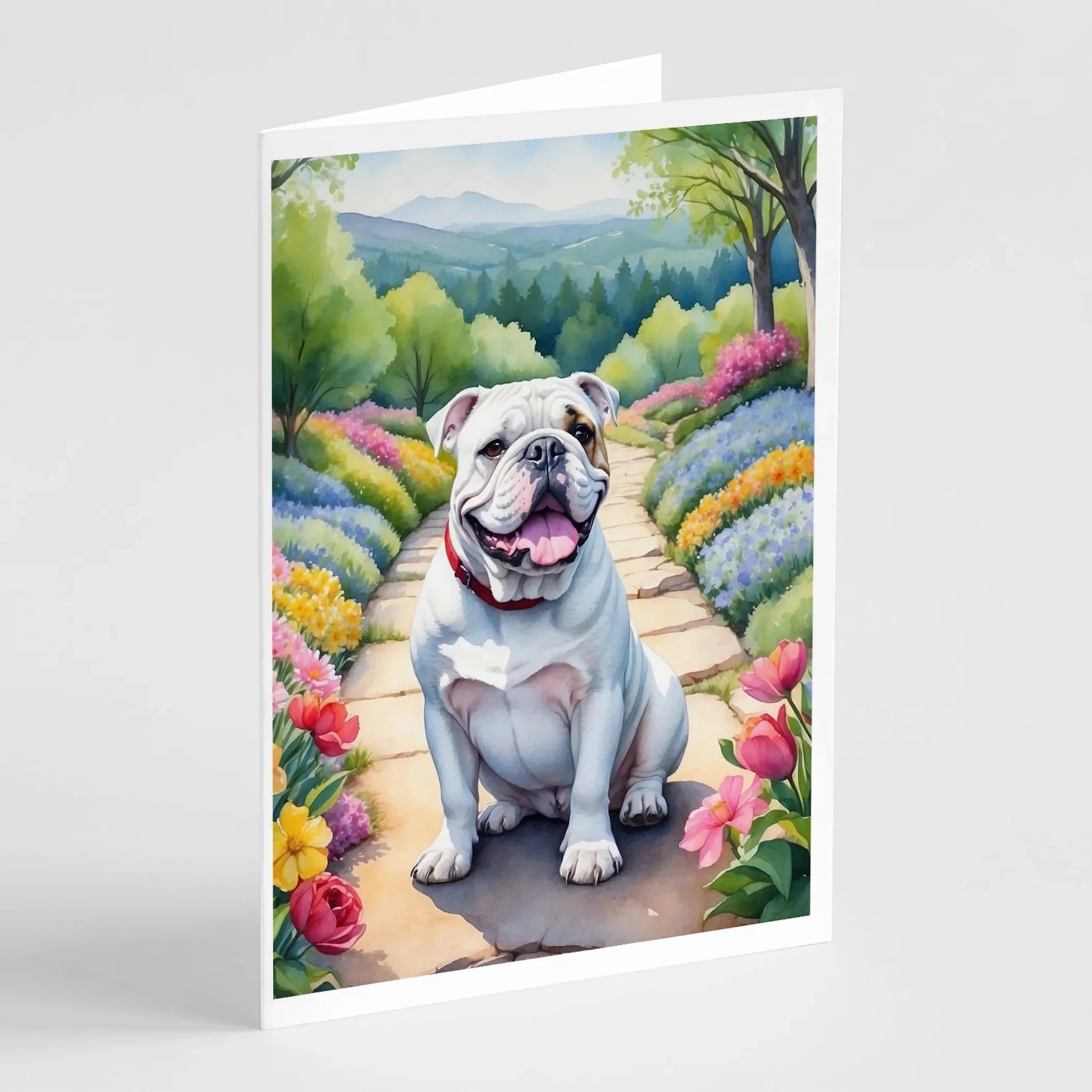 Spring Path Greeting Cards - Size: 5X7 | Pack Of: 8 | Collection name: Spring path - AMAZON FACTORY