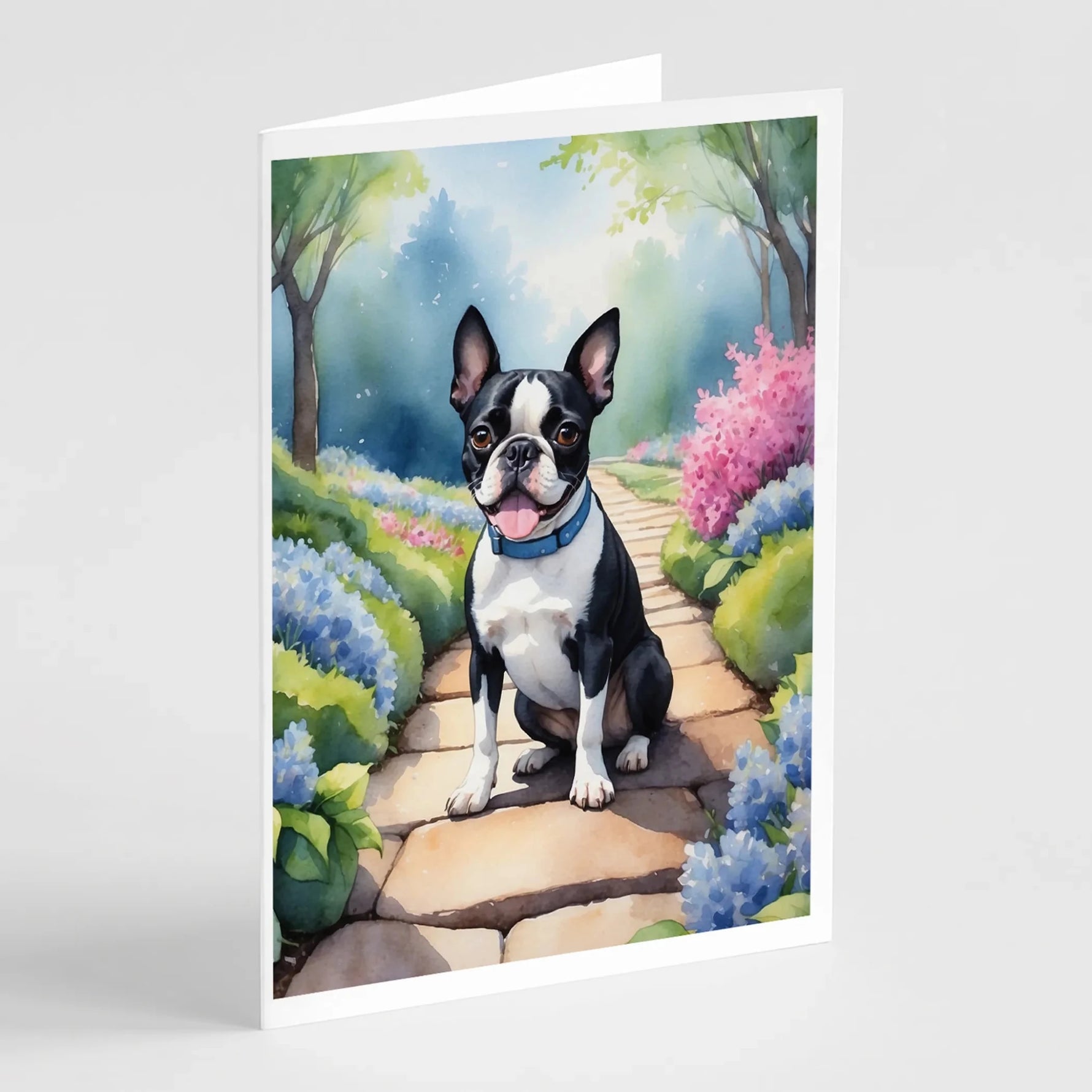 Spring Path Greeting Cards - Size: 5X7 | Pack Of: 8 | Collection name: Spring path - AMAZON FACTORY