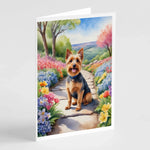 Spring Path Greeting Cards - Size: 5X7 | Pack Of: 8 | Collection name: Spring path - AMAZON FACTORY