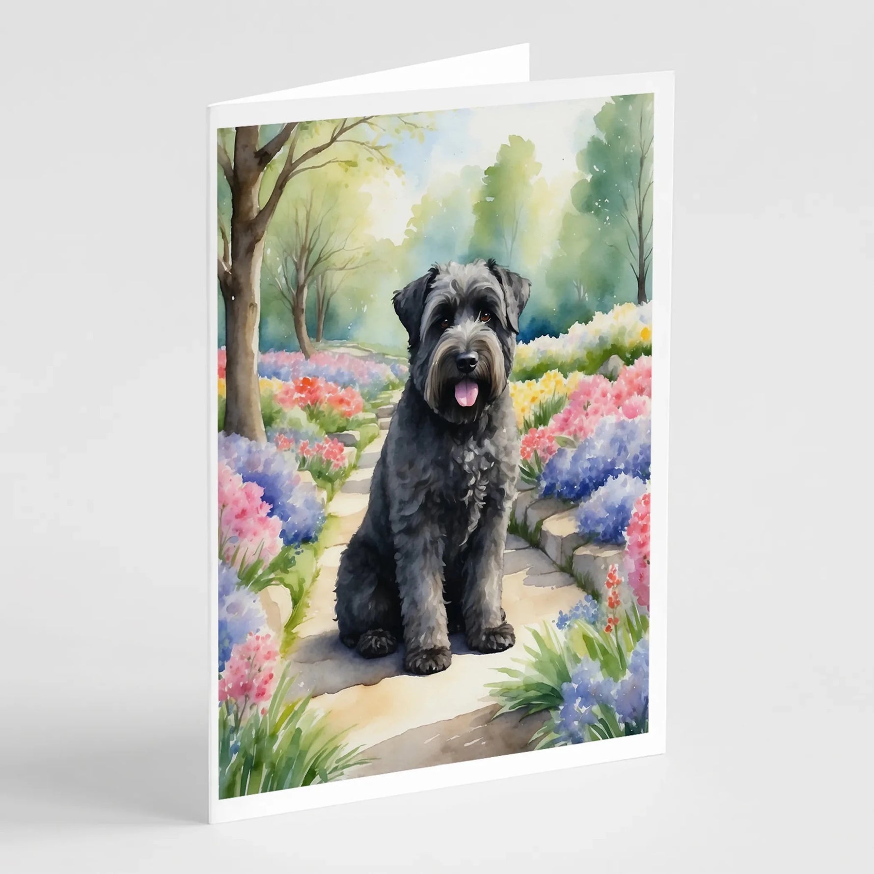 Spring Path Greeting Cards - Size: 5X7 | Pack Of: 8 | Collection name: Spring path - AMAZON FACTORY