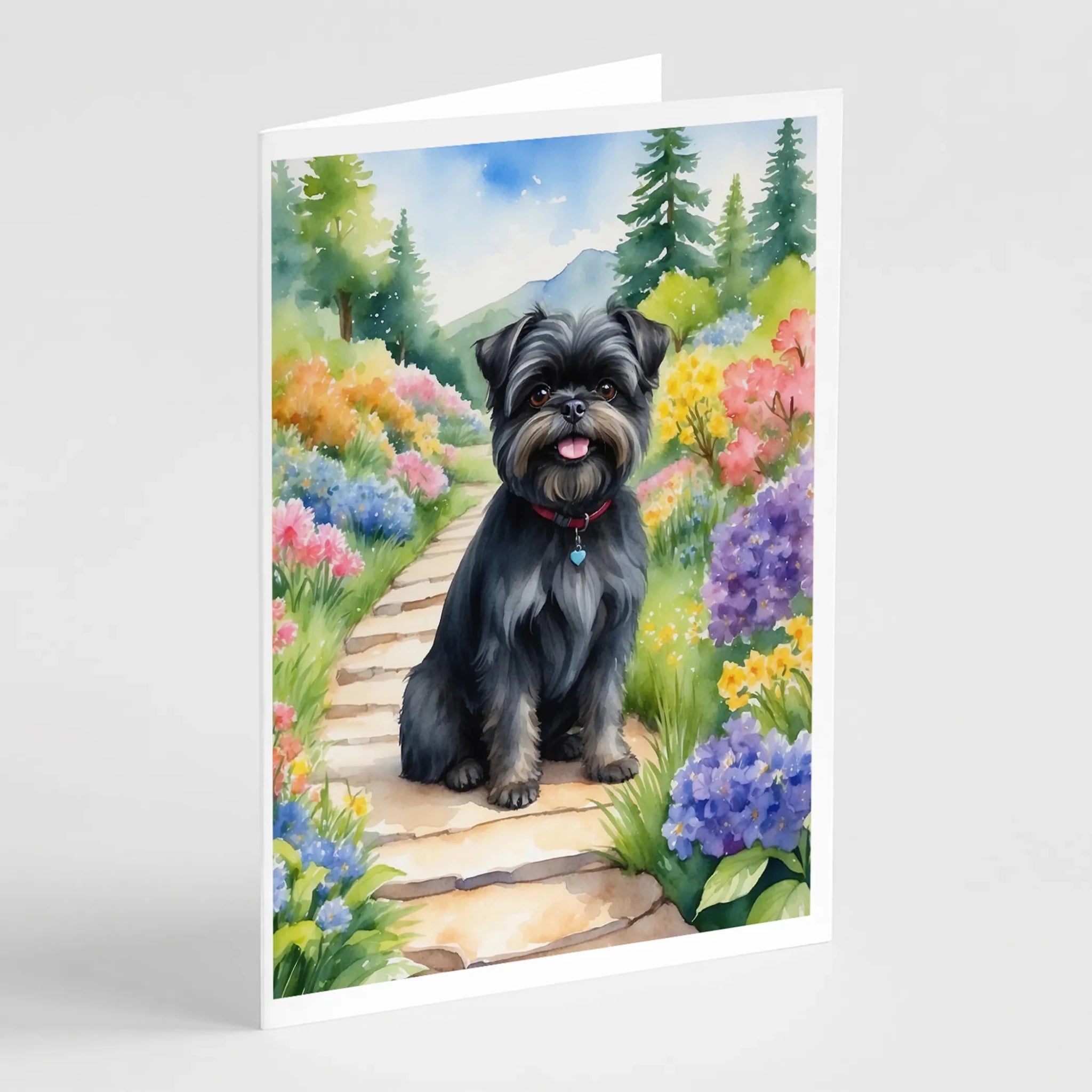 Spring Path Greeting Cards - Size: 5X7 | Pack Of: 8 | Collection name: Spring path - AMAZON FACTORY