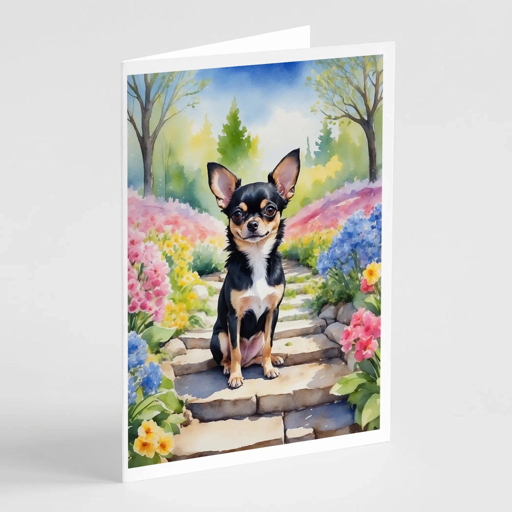 Spring Path Greeting Cards - Size: 5X7 | Pack Of: 8 | Collection name: Spring path - AMAZON FACTORY