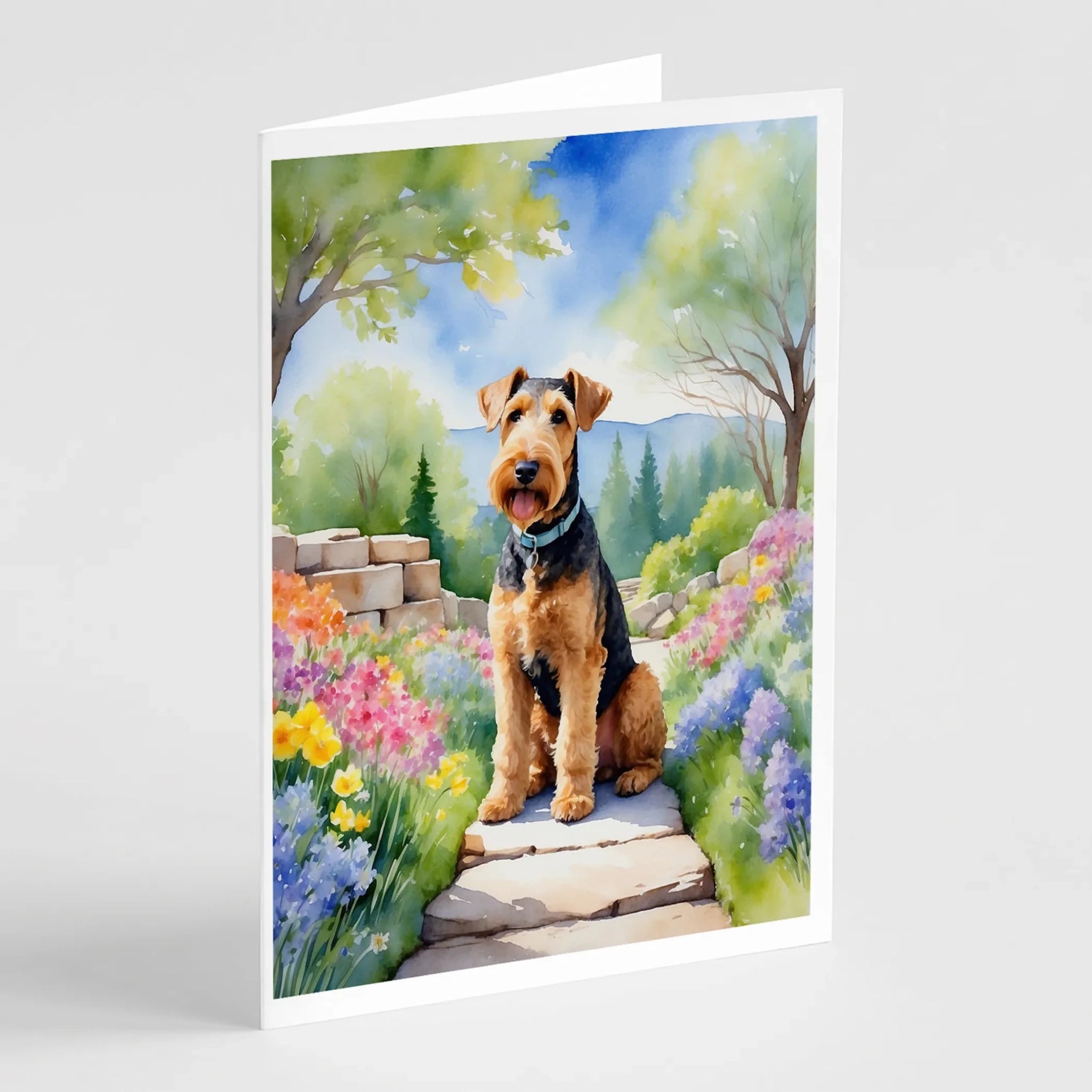 Spring Path Greeting Cards - Size: 5X7 | Pack Of: 8 | Collection name: Spring path - AMAZON FACTORY